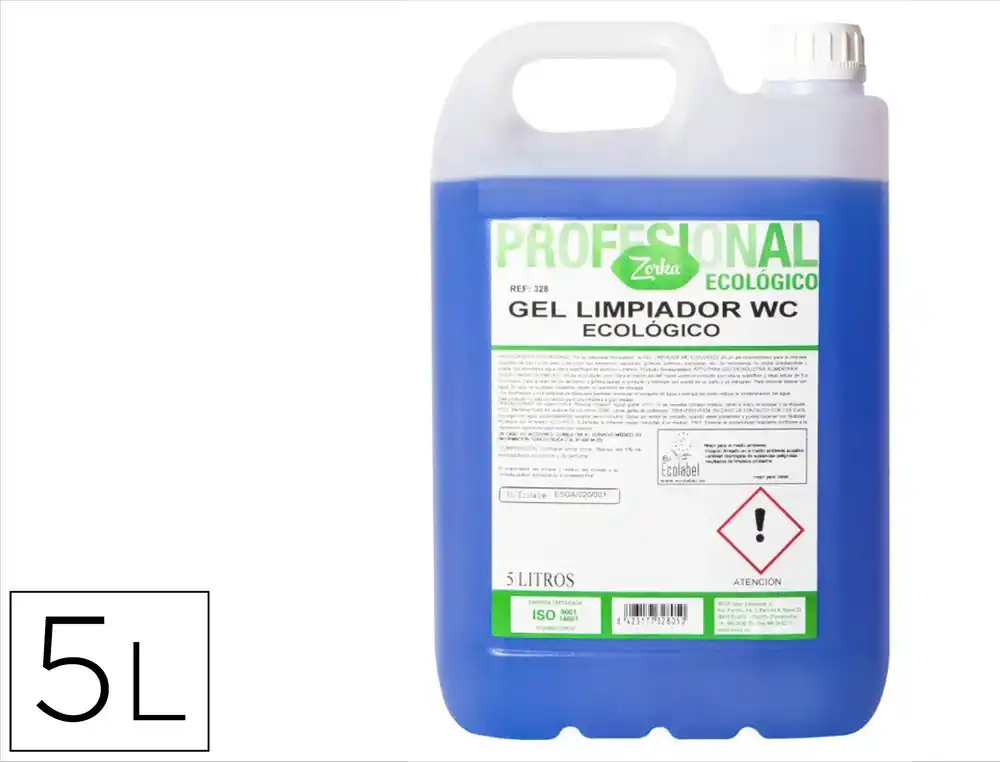 [176416] Limpiador wc zorka gel ecologico garrafa 5 litros