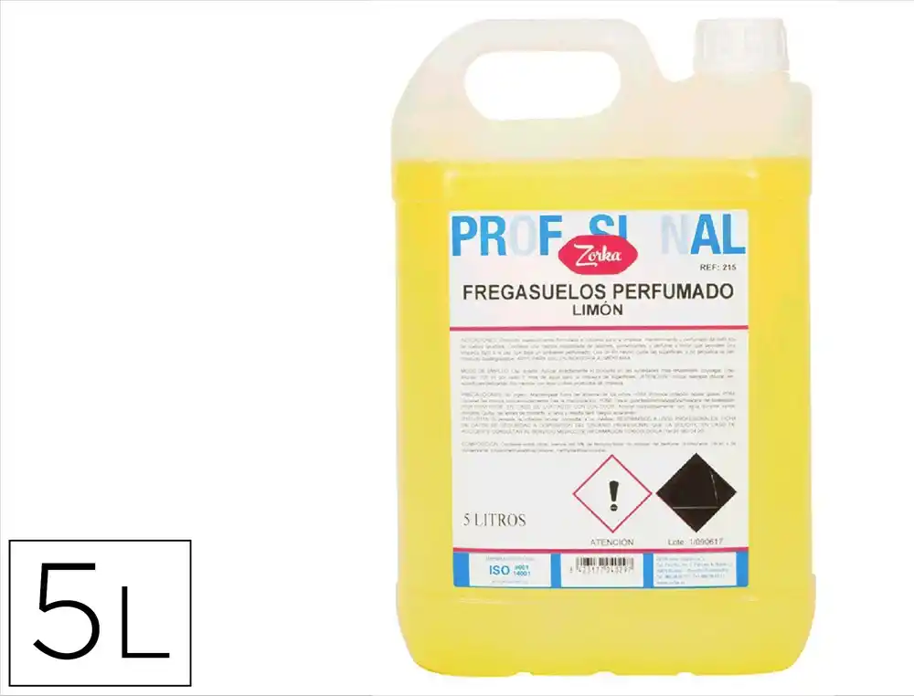[176408] Fregasuelos perfumado zorka limon garrafa 5 litros