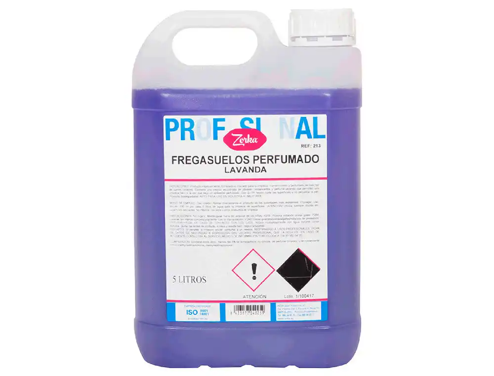 [176407] Fregasuelos perfumado zorka lavanda garrafa 5 litros
