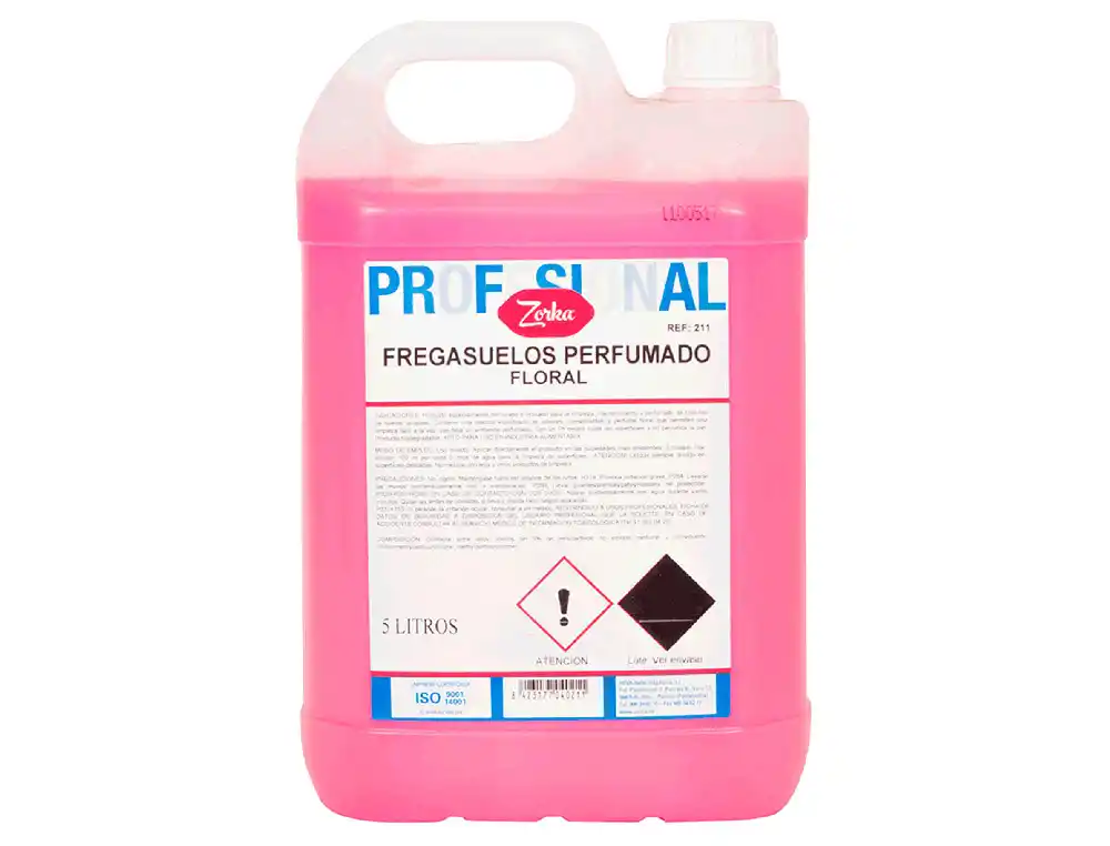 [176405] Fregasuelos perfumado zorka floral garrafa 5 litros