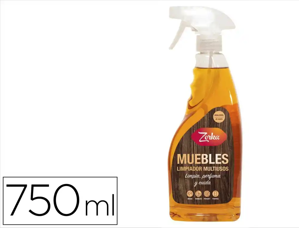 [176398] Limpiador multiusos muebles zorka con pistola pulverizadora 750 ml