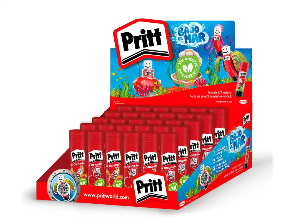 [176345] Pegamento pritt en barra 43 g vac 2026 expositor de 30 unidades