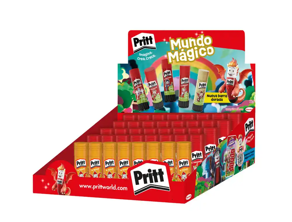 [176344] Pegamento pritt en barra 22 g vac 2026 expositor de 40 unidades