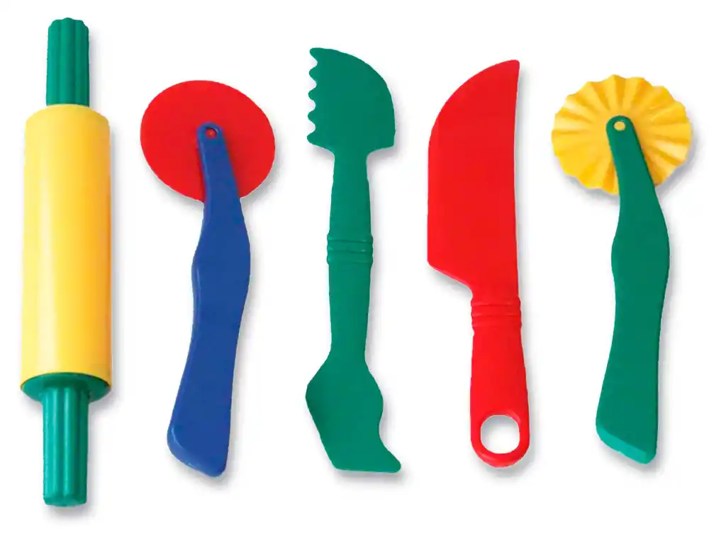 [176214] Instrumentos de modelar miniland para pasta blanda 22 cm set de 5 piezas