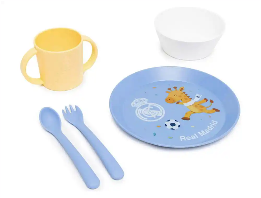 [176212] Vajilla infantil miniland real madrid kiddie meal set de 5 piezas