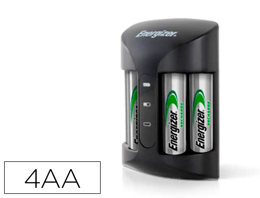 [176030] Cargador de pilas recargables energizer pro incluye 4 pilas aa 2000 mah