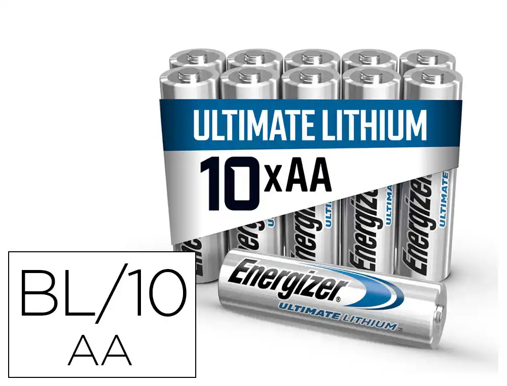 Pila energizer litio ultimate aa blister de 10 unidades