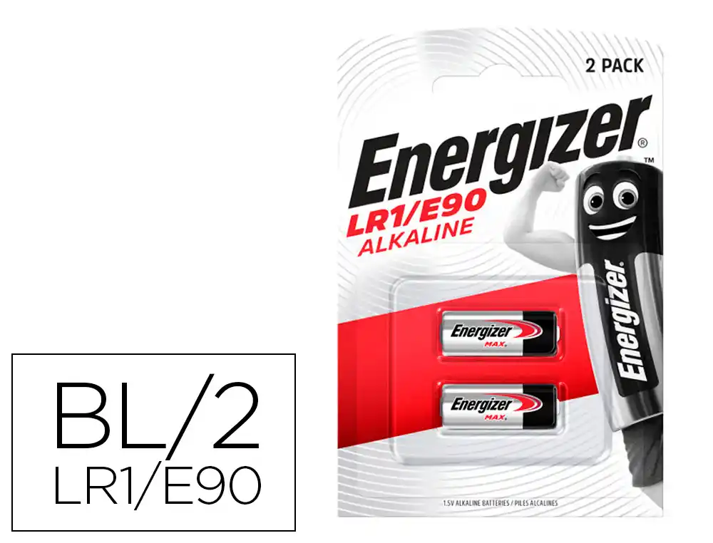 [176017] Pila energizer alcalina especialidad lr1 blister de 2 unidades