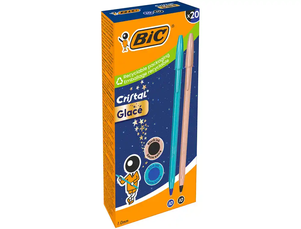 [175976] Boligrafo bic cristal glace b&n acabado mate punta 1 mm