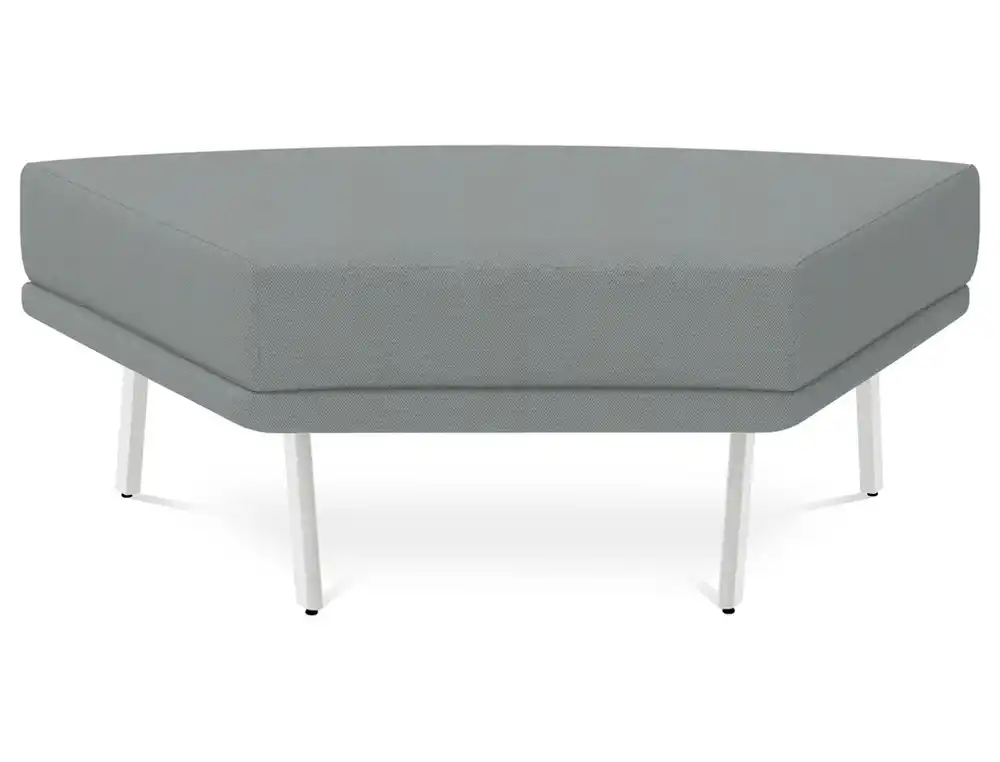 [175883] Modulo rocada ural-j angular simetrico pequeño respaldo tapizado gris 117x74x27 cm