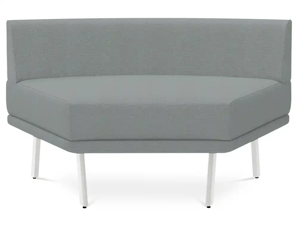 [175882] Modulo rocada ural-i angular simetrico pequeño respaldo tapizado gris 120x74x72 cm