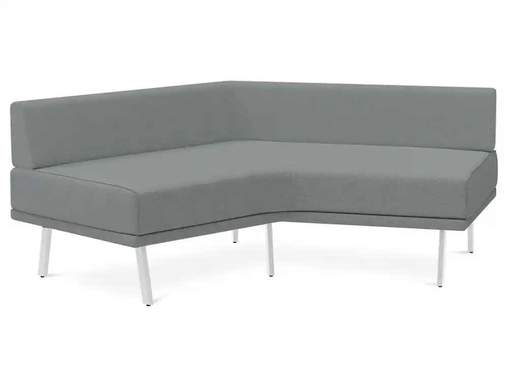 [175880] Modulo rocada ural-g angular simetrico grande respaldo tapizado gris 174x74x72 cm