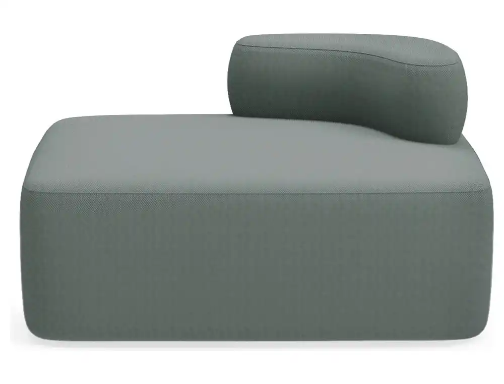 Modulo rocada volga-dr rectangular respaldo derecha tapizado gris 109x92x62 cm