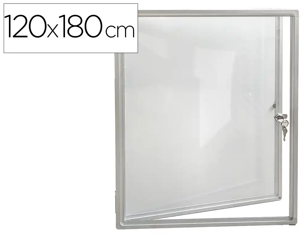 [175812] Vitrina de anuncio rocada puerta apertura horizontal lacada magnetica 24xa4