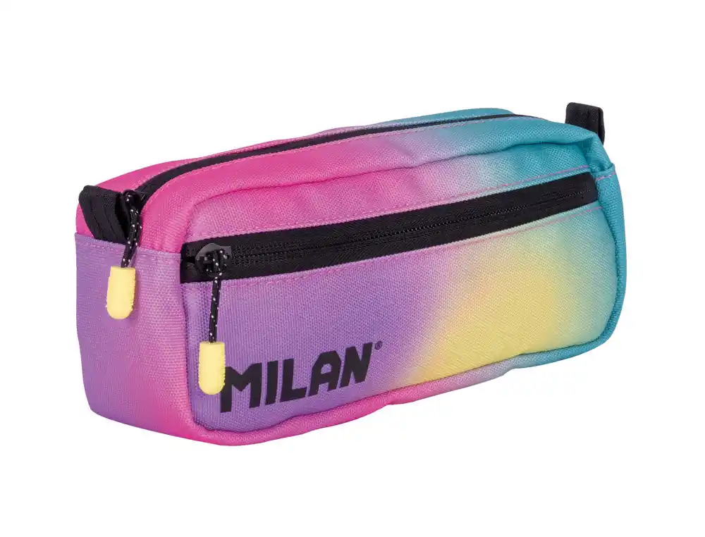 [175802] Estuche portatodo milan cuadrado 2 cremalleras sunset 210x85x61 mm