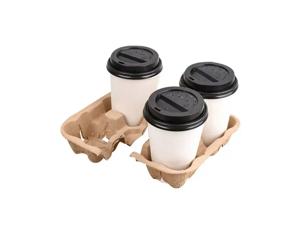 [175483] Bandeja portavasos de fibra divisible 2+2 vasos paquete de 230 unidades