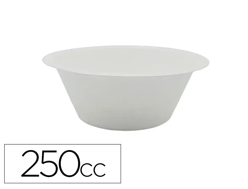 [175481] Plato de fibra bio bol 250 cc paquete de 50 unidades