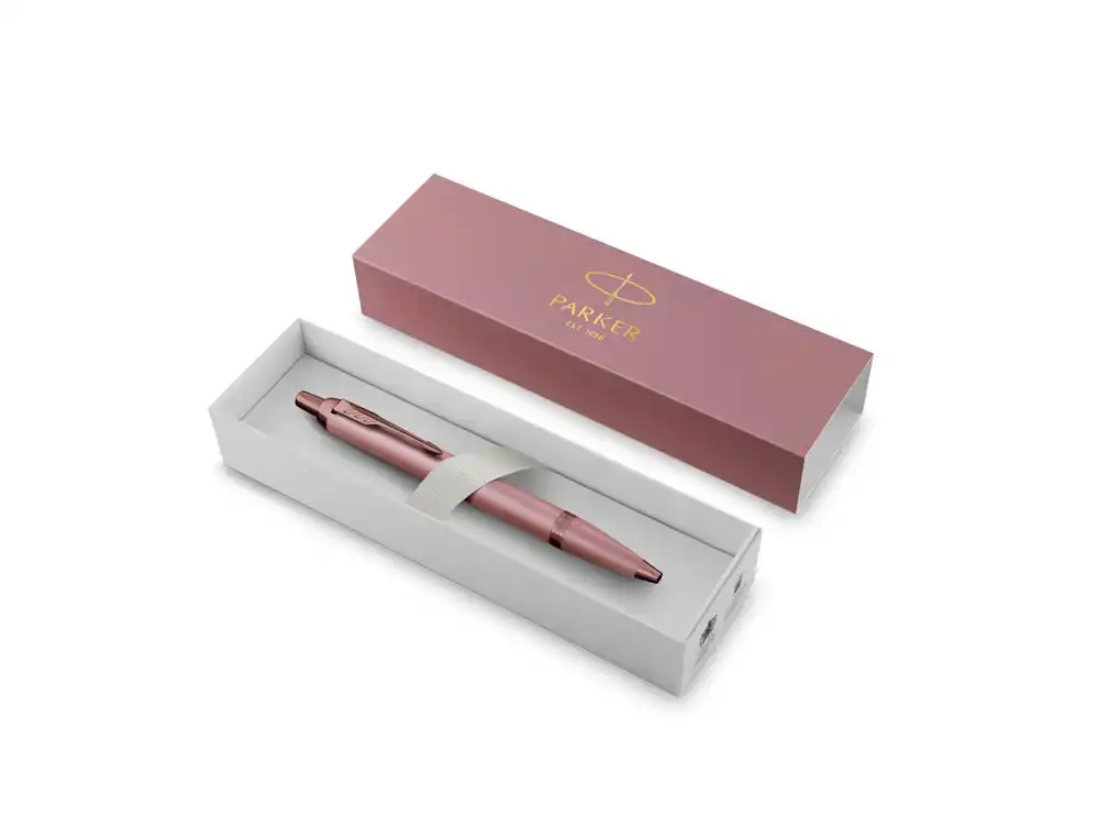 [175420] Boligrafo parker im pointe moyenne mauve rosa/cobre