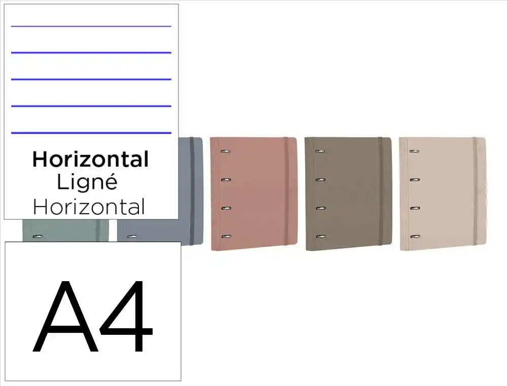 [175388] Carpeta anillas oxford europeanbinder forest din a4+ con recambio horizontal