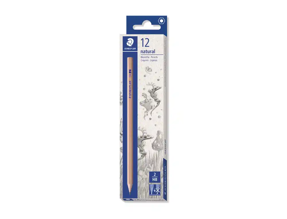 [175311] Lapices de grafito staedtler noris hb madera natural