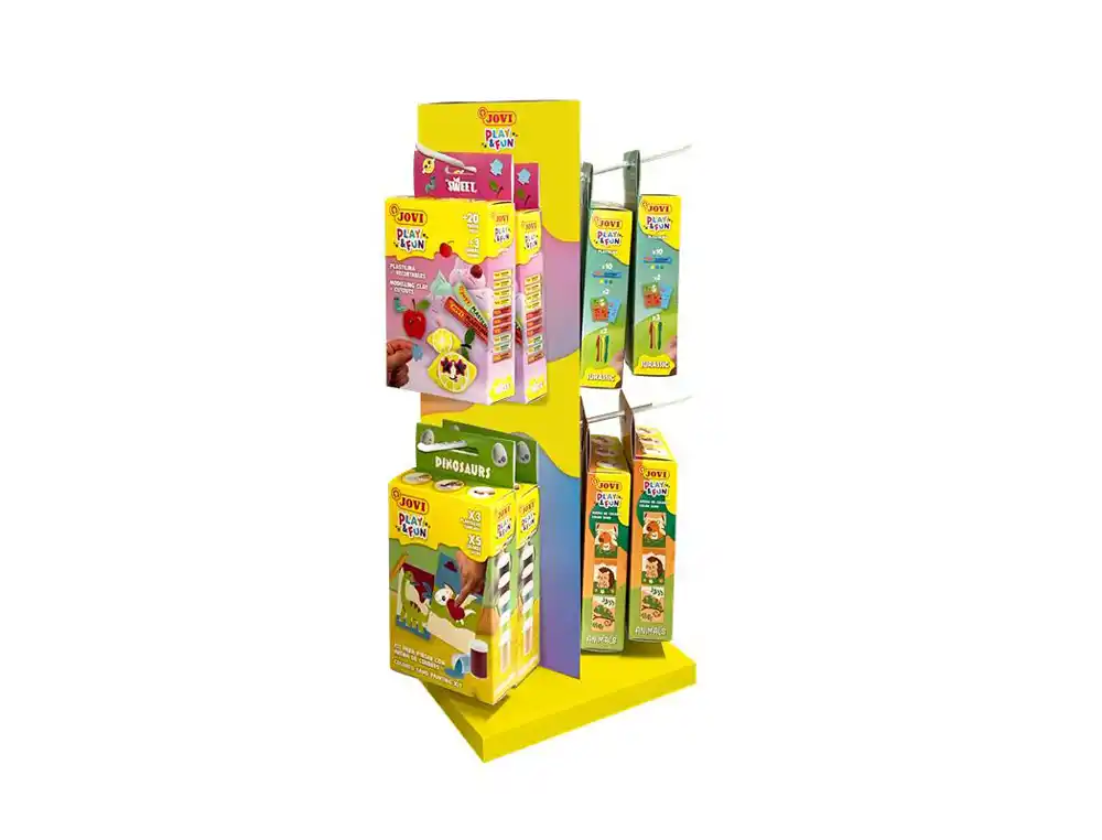 [175302] Expositor de sobremesa jovi juegos play&fun 18 unidades surtidas