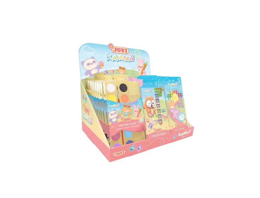 [175301] Expositor de sobremesa jovi serie kawaii 48 unidades surtidas