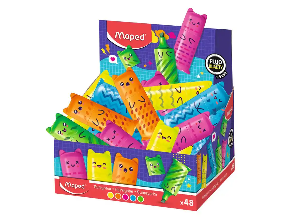 [175260] Rotulador maped fluorescente mini kawai