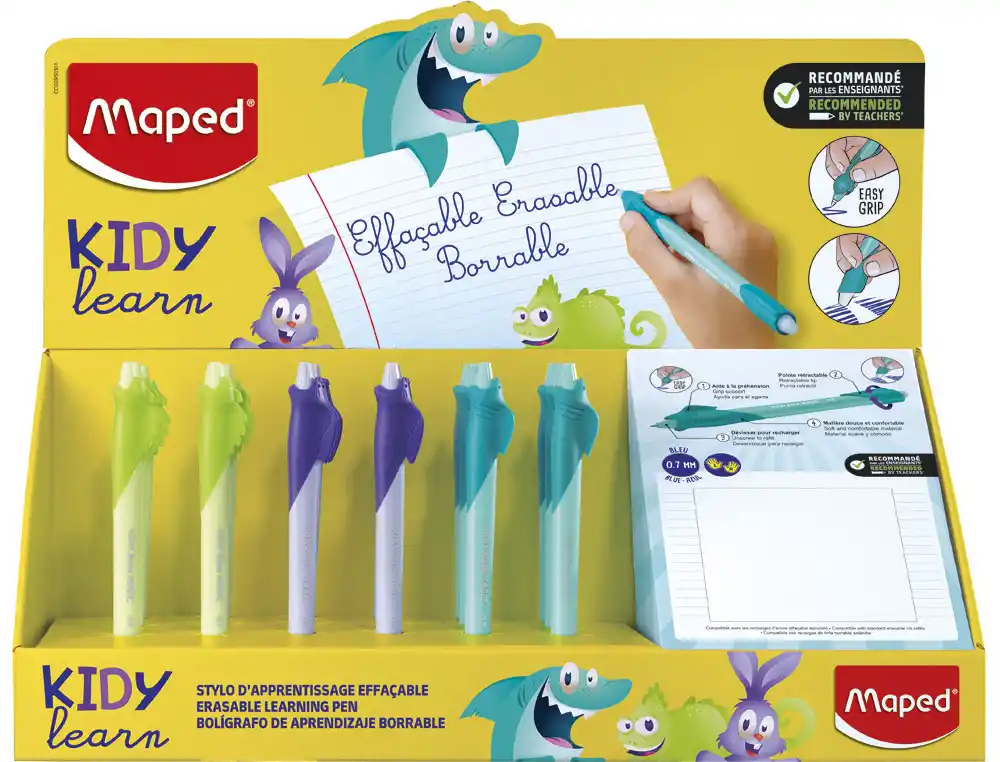[175259] Boligrafo borrable maped kidy learn