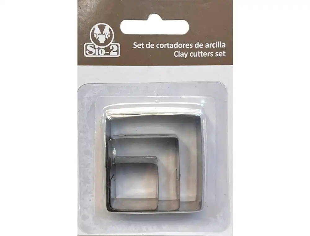 [175213] Cortador metalico sio-2 cuadrado set de 3 piezas
