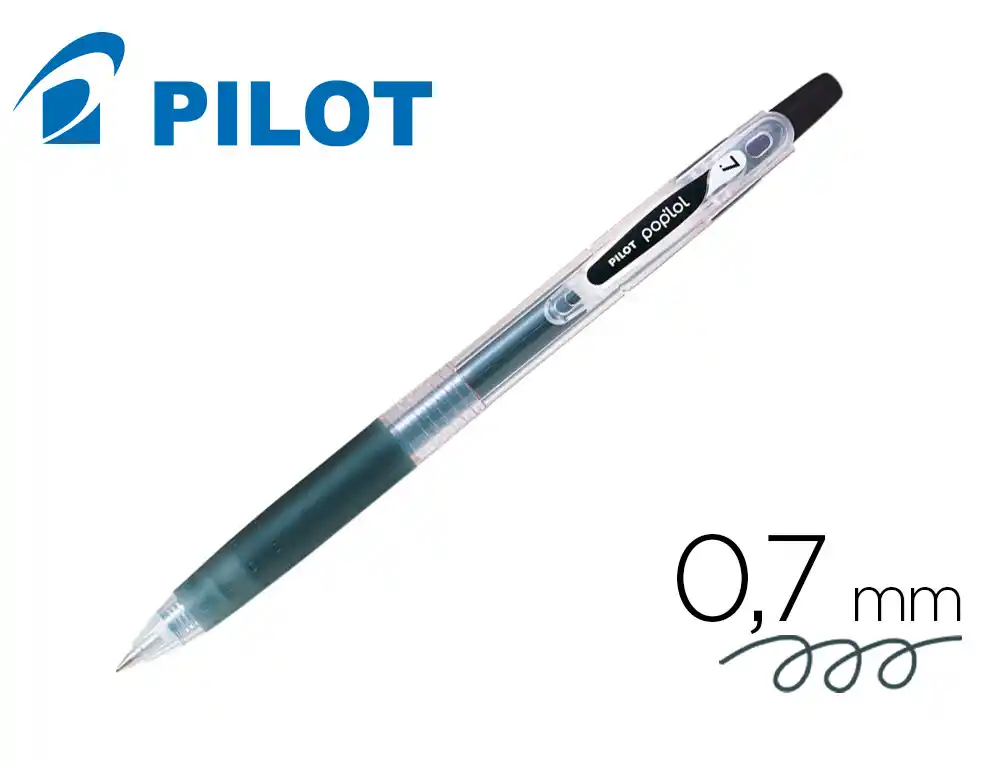 [175157] Boligrafo pilot pop lol tinta gel retractil classic negro 0,7 mm