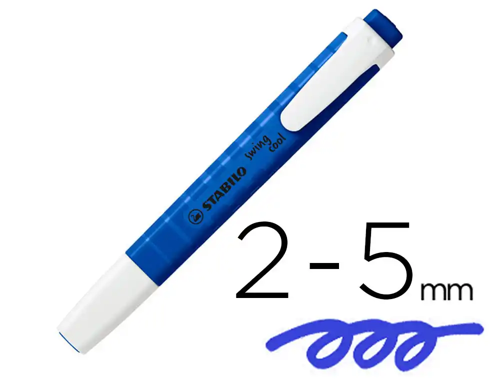 [175148] Rotulador stabilo fluorescente fino swing cool nature edicion wildflower azul ultra marino