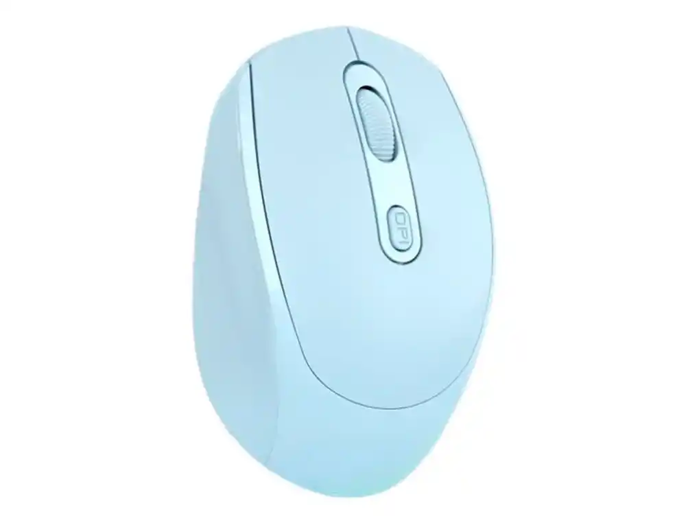 [175015] Raton q-connect optico inalambrico dpi 800/1200/1600 receptor usb 2,4 ghz azul claro