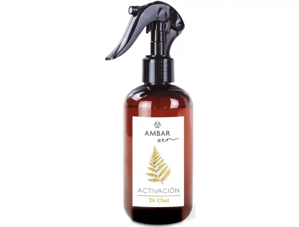 Ambientador ambar zen activacion te chai bote pulverizador de 225 ml
