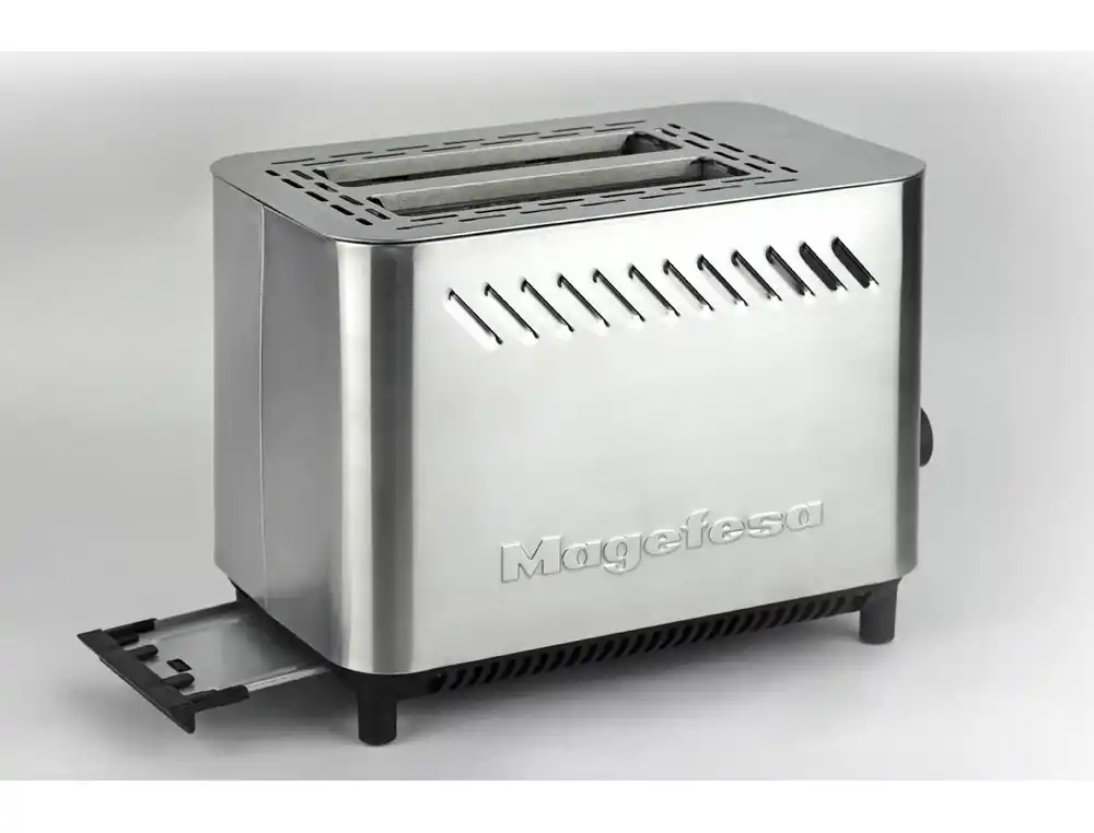 [174936] Tostador magefesa jour doble boca 820w acero inoxidable con bandeja recogemigas