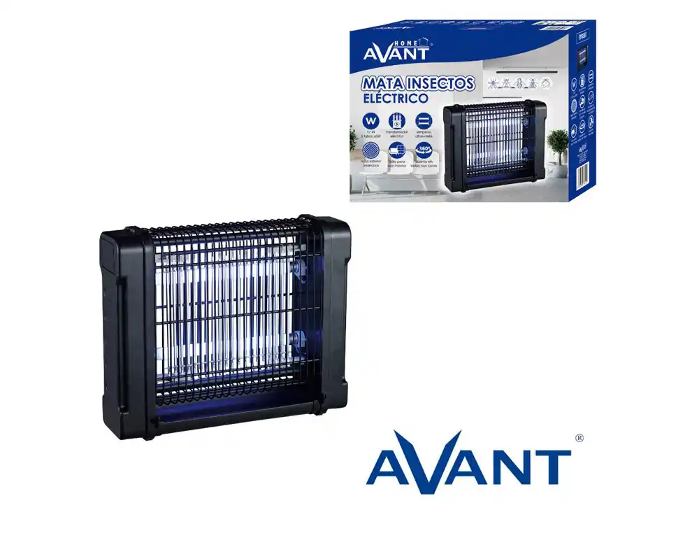 [174932] Mata insectos electrico avant 12w 2 tubos luz ultravioleta 260x90x320 mm