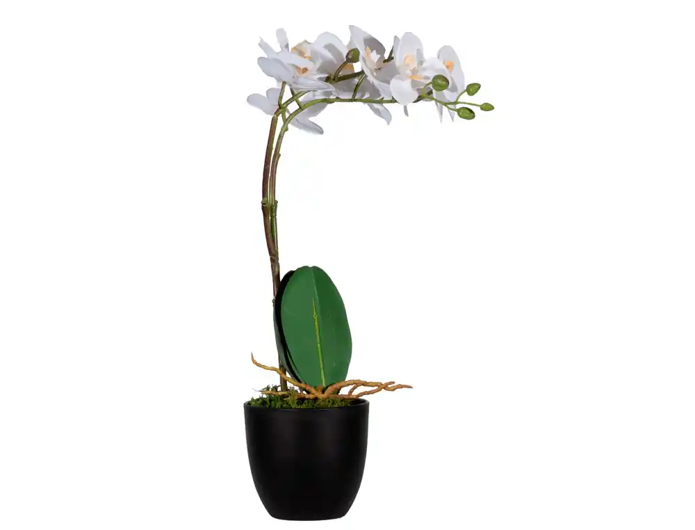 [174918] Flor artificial paperflow orquidea blanca 40 cm