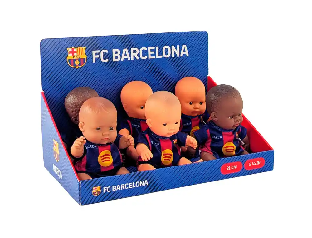 [174695] Muñeco miniland fc. barcelona expositor de 6 unidades surtidas