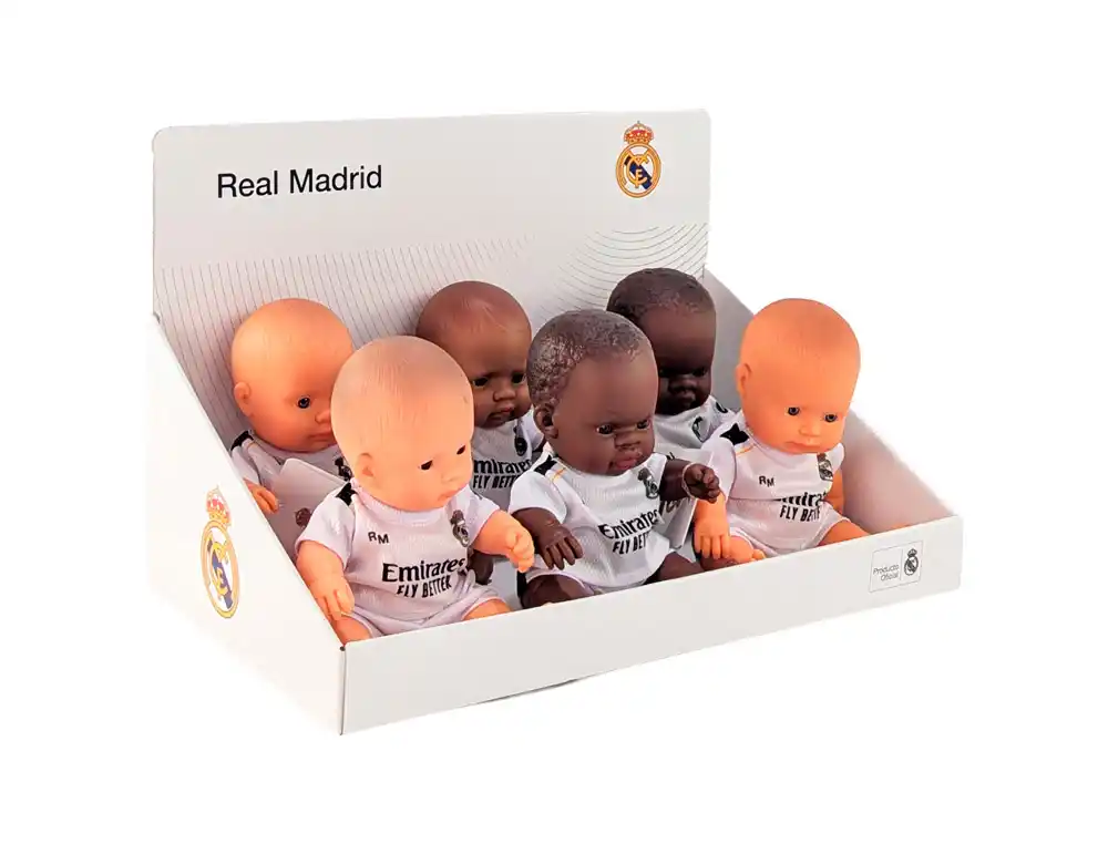 [174694] Muñeco miniland real madrid expositor de 6 unidades surtidas