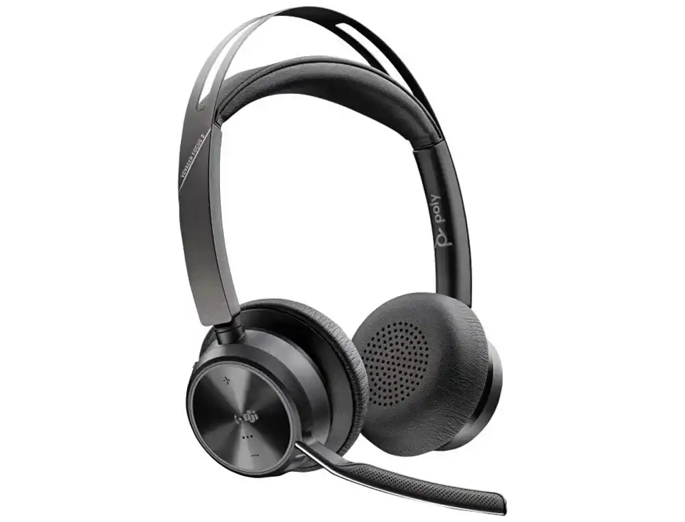 [174654] Auriculares poly inalambrico voyager focus 2 usb-c-c + adaptador usb-c/a + soporte de carga