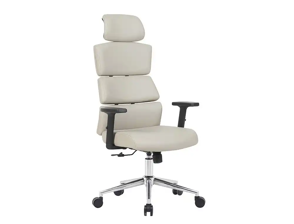 [174575] Silla q-connect direccion aurea similpiel alt max 1400 mm anc 520 mm prof 510 mm ruedas premium gris