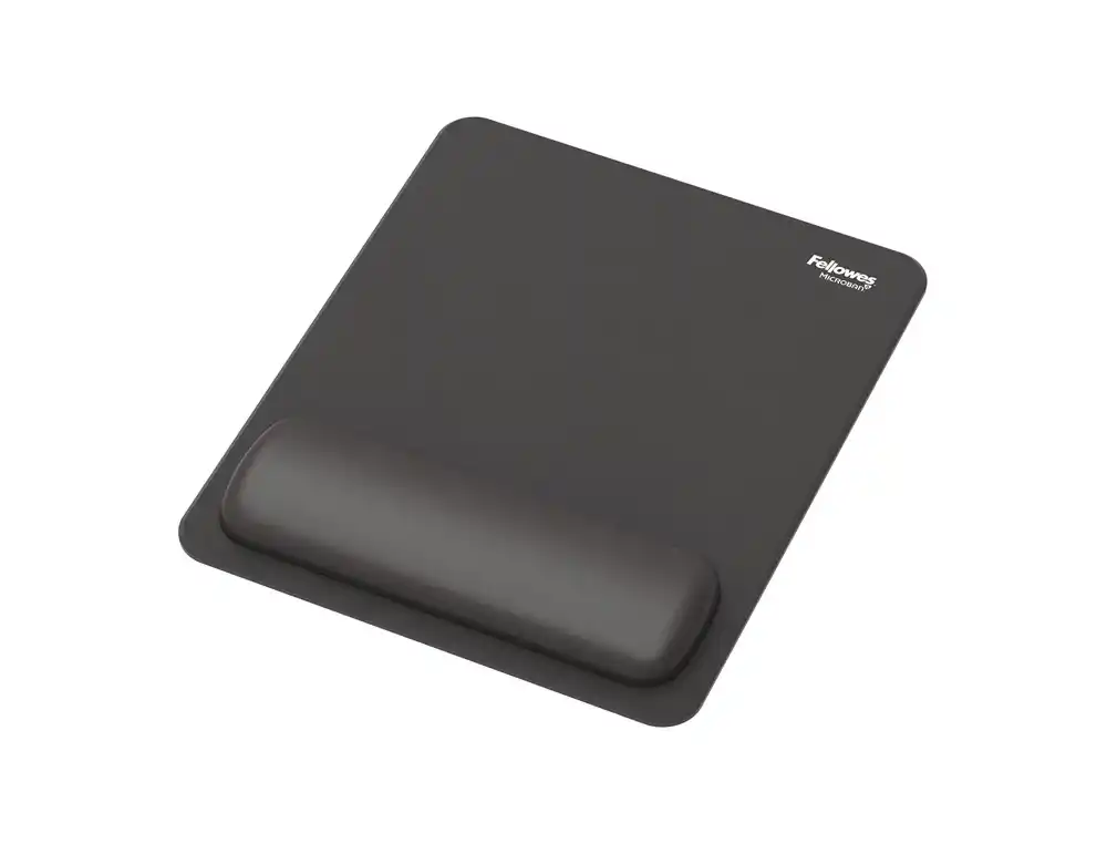 Alfombrilla para raton fellowes con reposamuñecas breyta negro 250x210x25 mm