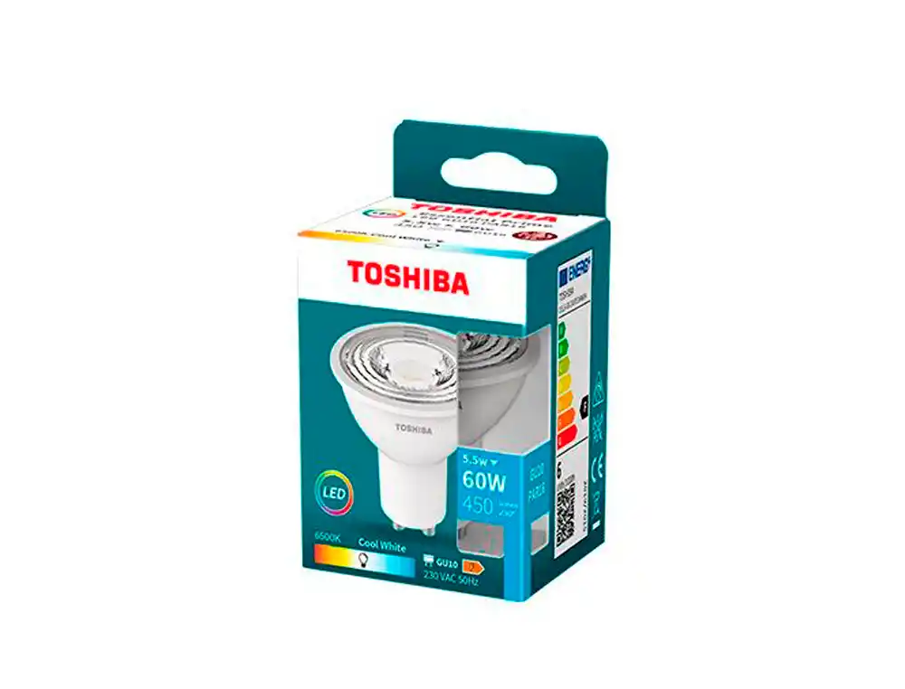 [174416] Foco led toshiba essential gu10 5.5w luz fria 6500k