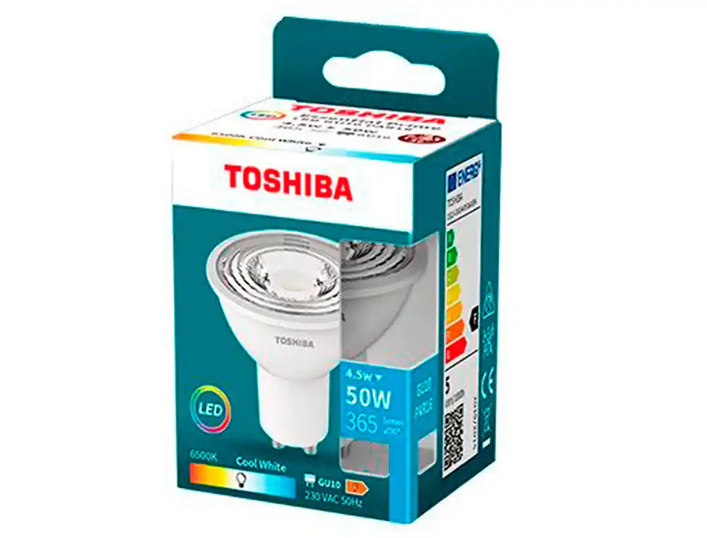[174413] Foco led toshiba essential gu10 4.5w luz fria 6500k