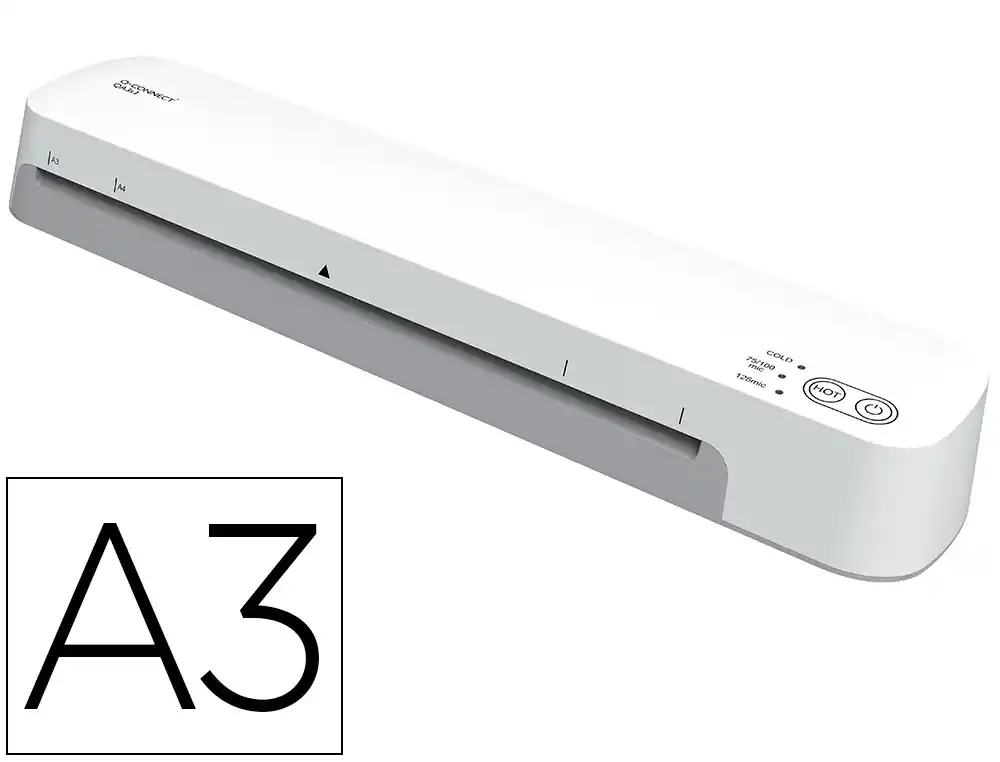 [174399] Plastificadora q-connect kf19092 din a3 estandar 2 rodillos hasta 125 mc