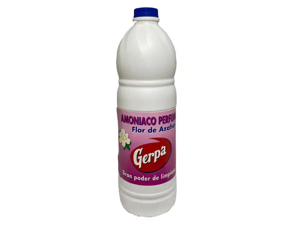 Amoniaco gerpa perfumado flor de azahar botella 1 litro