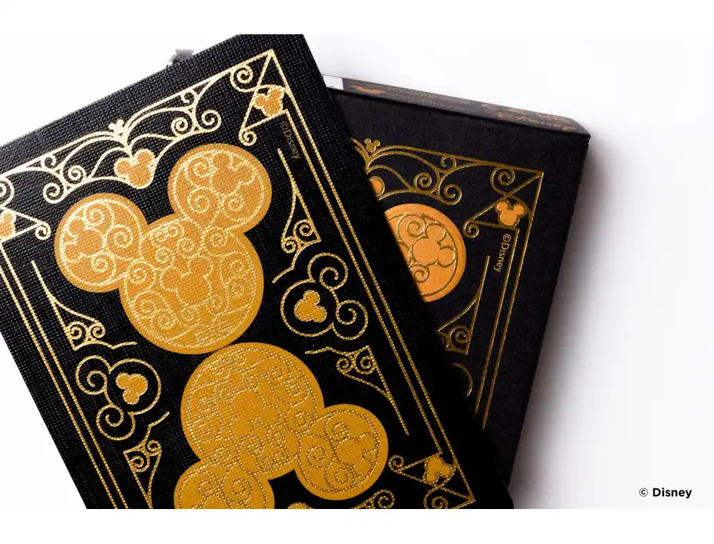 [174329] Baraja de cartas bicycle disney black and gold mickey