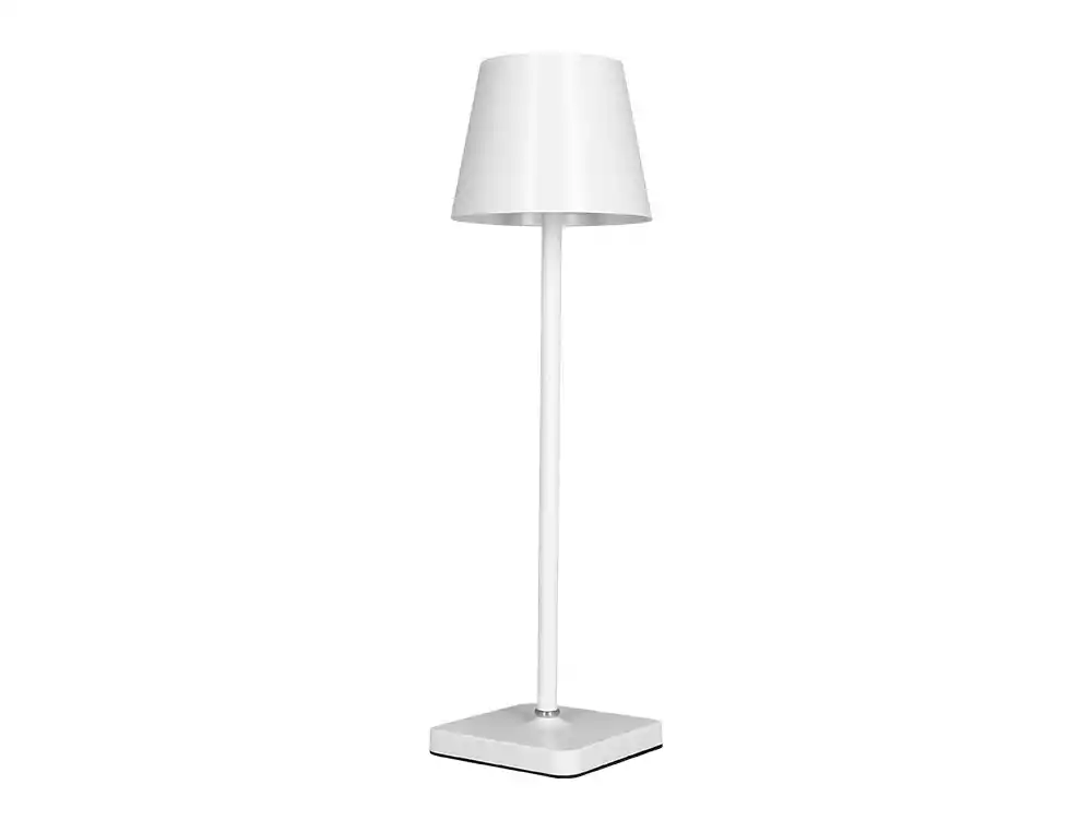 [174172] Lampara de escritorio q-connect nova led 2w 200 lm metalica tactil recargable usb-c color blanco