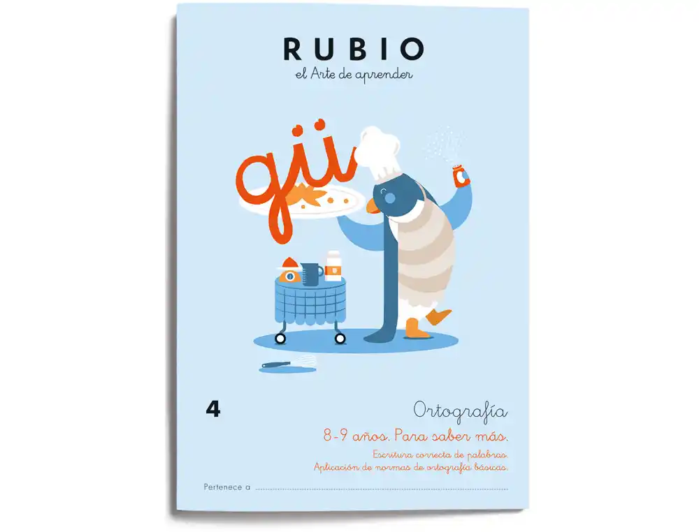 [174106] Cuaderno rubio ortografia 4