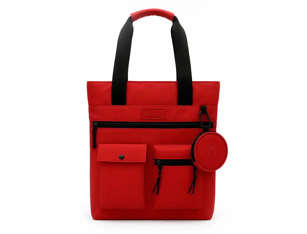 [174092] Mochila antartik bolso flip bag con acolchado para portatil 15\" burdeos 400x120x390 mm