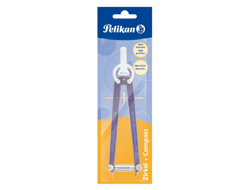 [174088] Compas pelikan micrometrico con rueda de precision en blister